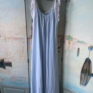 Dior Blue and White Chemise Intimates Sleepwear